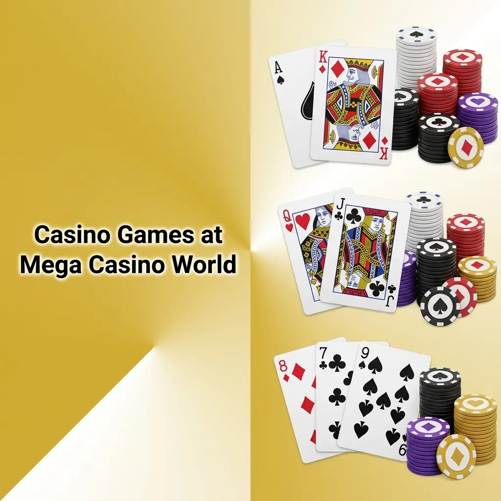 Mega Casino World casino games: 3,000+ slots, table games, live dealer roulette, blackjack, baccarat, crash and jackpot games