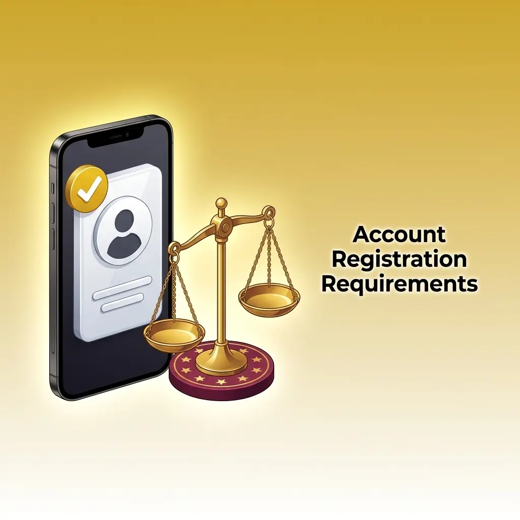 Mega Casino World account registration requirements: age 18+, accurate details, one account per person, valid mobile wallet for transactions.