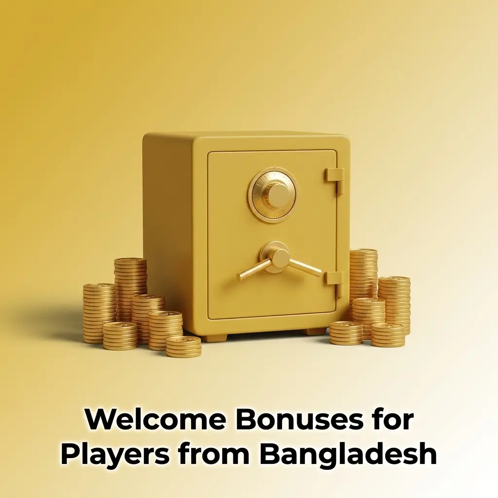 Mega Casino World welcome bonuses for Bangladesh players: 150% first deposit bonus, free spins on Wolf Gold, and Friday reload bonus.